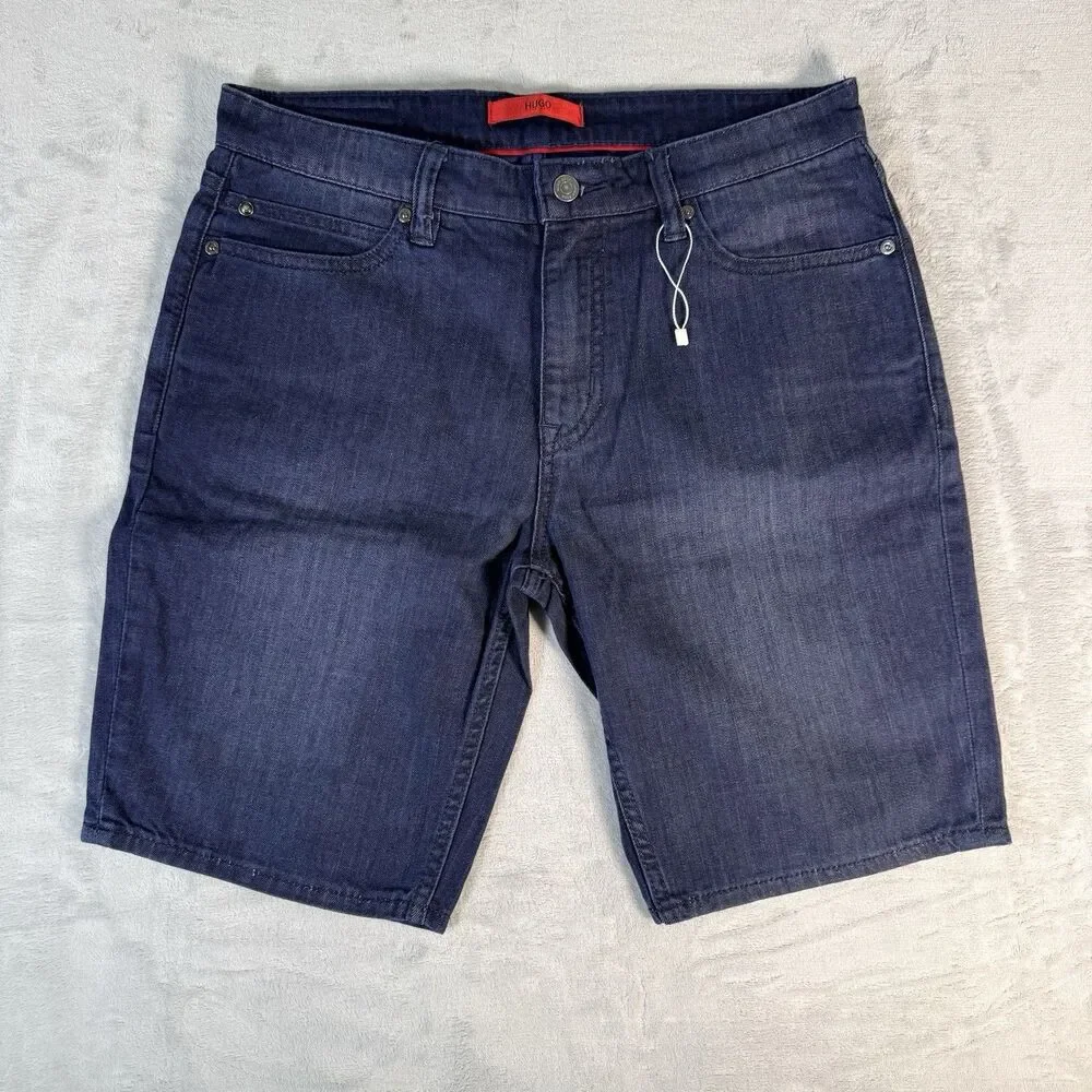 Hugo Boss Men’s Denim Shorts Size 34 Brand New - Picture 1 of 10